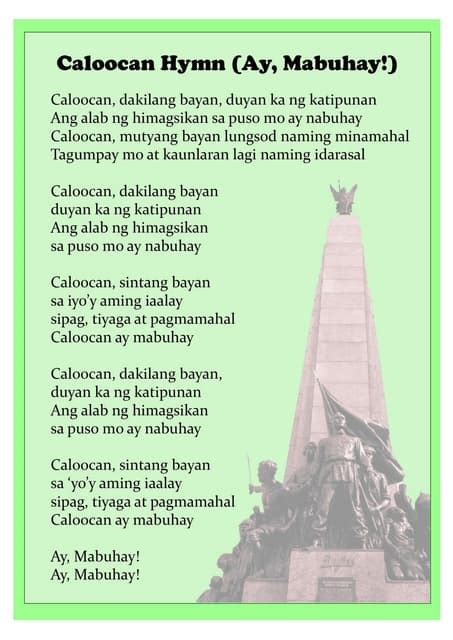 caloocan hymn|roman catholic diocese of kalookan.